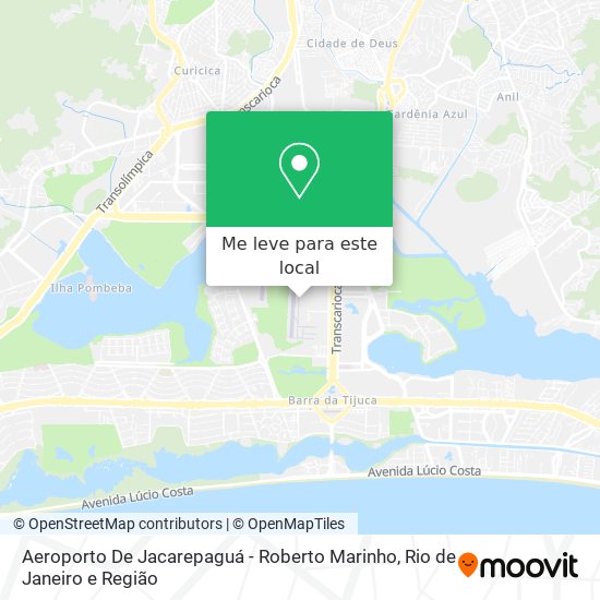 Aeroporto De Jacarepaguá - Roberto Marinho mapa
