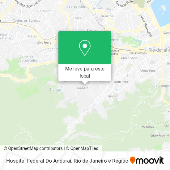 Hospital Federal Do Andaraí mapa