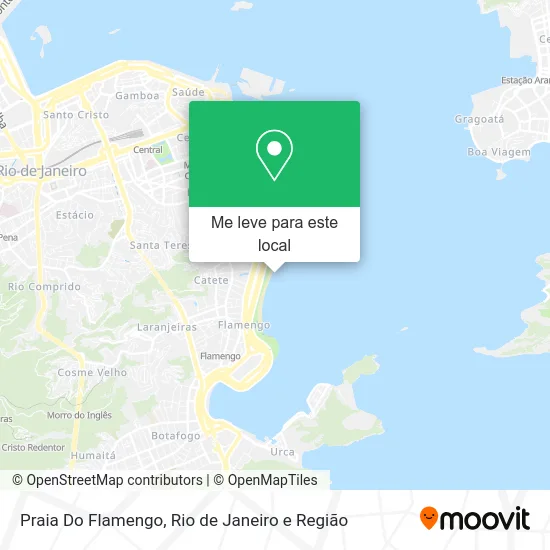 Praia Do Flamengo mapa
