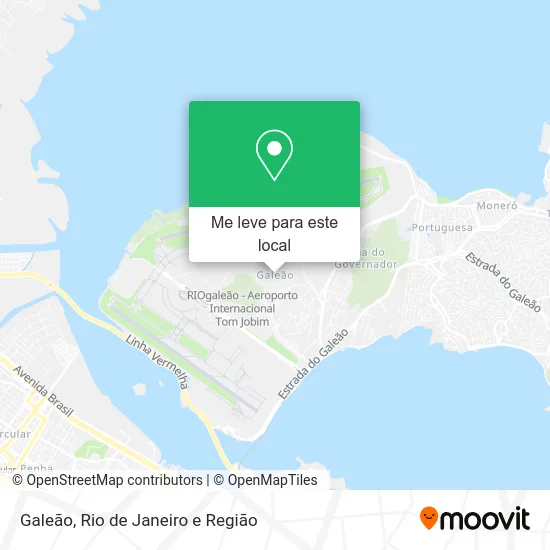 Galeão mapa