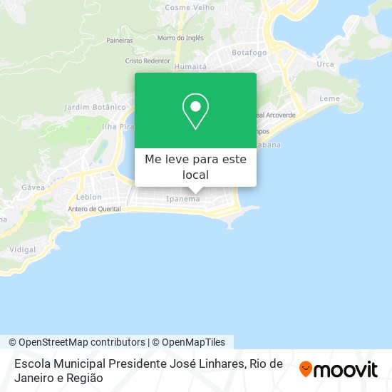 Escola Municipal Presidente José Linhares mapa