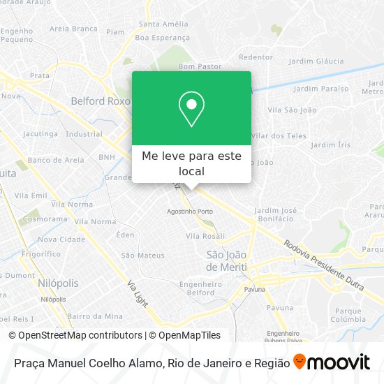 Praça Manuel Coelho Alamo mapa