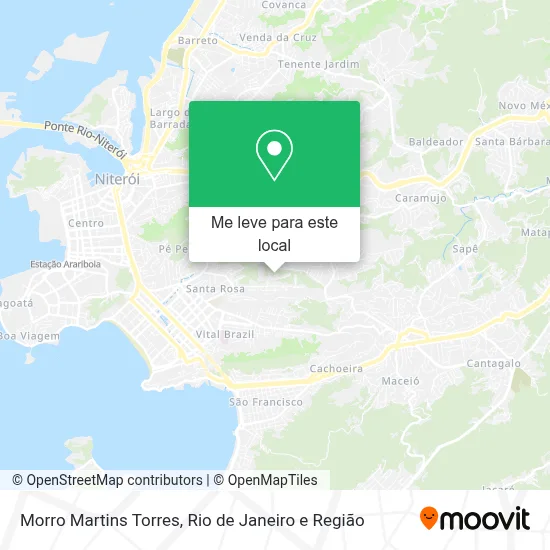 Morro Martins Torres mapa