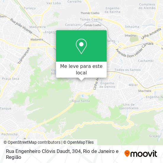 Rua Engenheiro Clóvis Daudt, 304 mapa