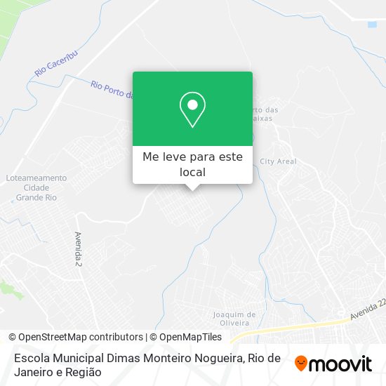 Escola Municipal Dimas Monteiro Nogueira mapa