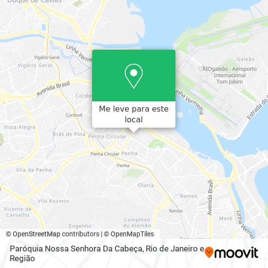 Paróquia Nossa Senhora Da Cabeça mapa