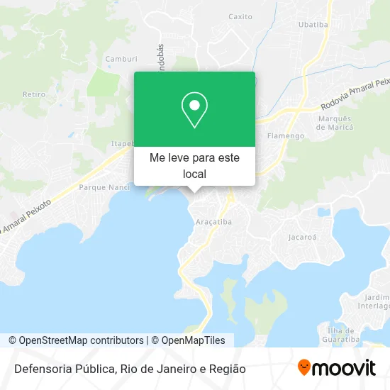 Defensoria Pública mapa