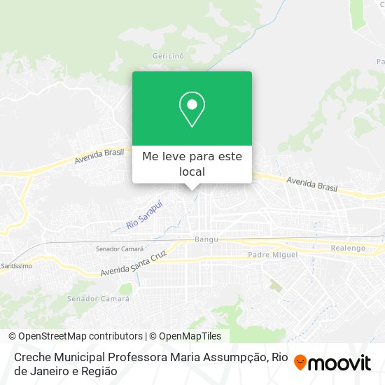 Creche Municipal Professora Maria Assumpção mapa