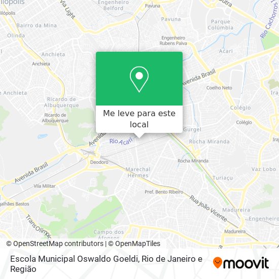 Escola Municipal Oswaldo Goeldi mapa