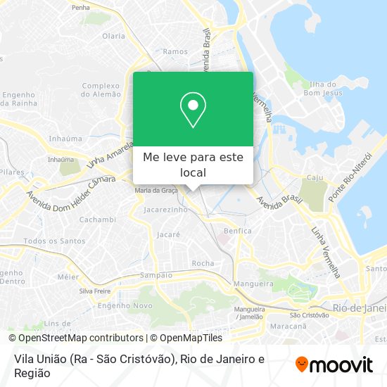 Vila União (Ra - São Cristóvão) mapa