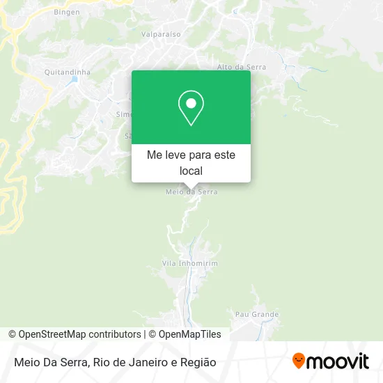 Meio Da Serra mapa
