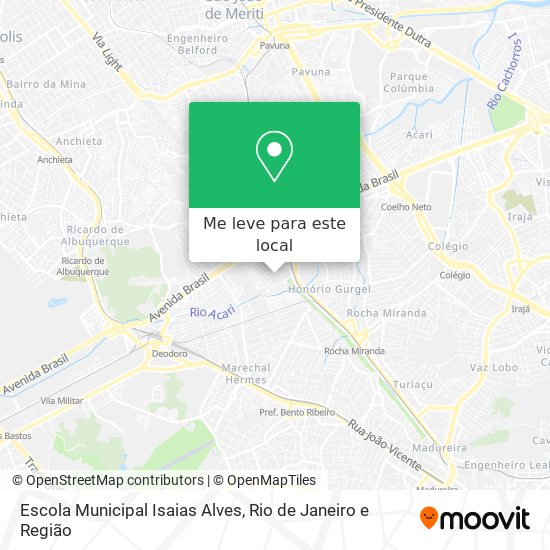 Escola Municipal Isaias Alves mapa