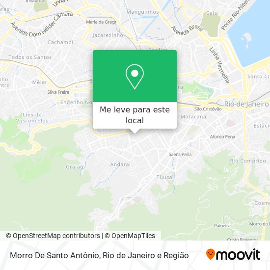 Morro De Santo Antônio mapa