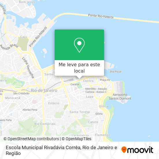 Escola Municipal Rivadávia Corrêa mapa