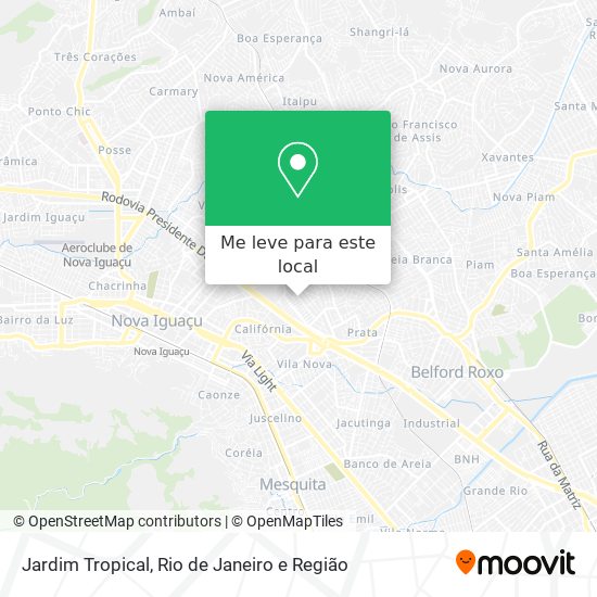 Jardim Tropical mapa