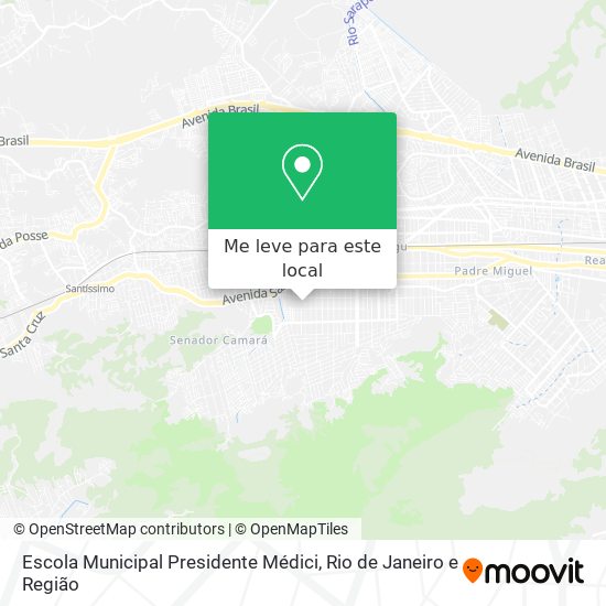 Escola Municipal Presidente Médici mapa