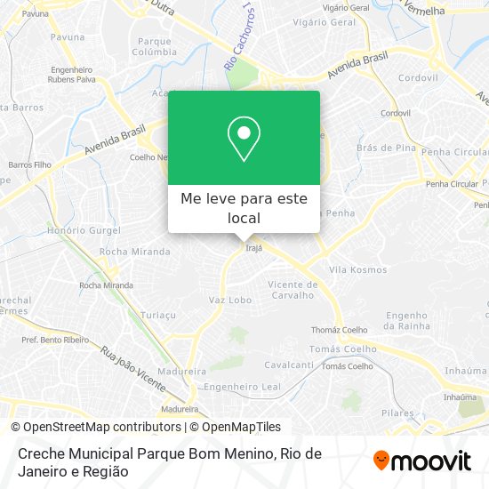 Creche Municipal Parque Bom Menino mapa