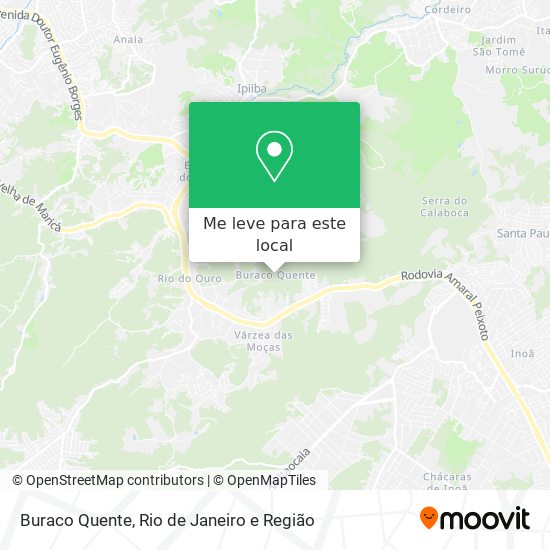 Buraco Quente mapa
