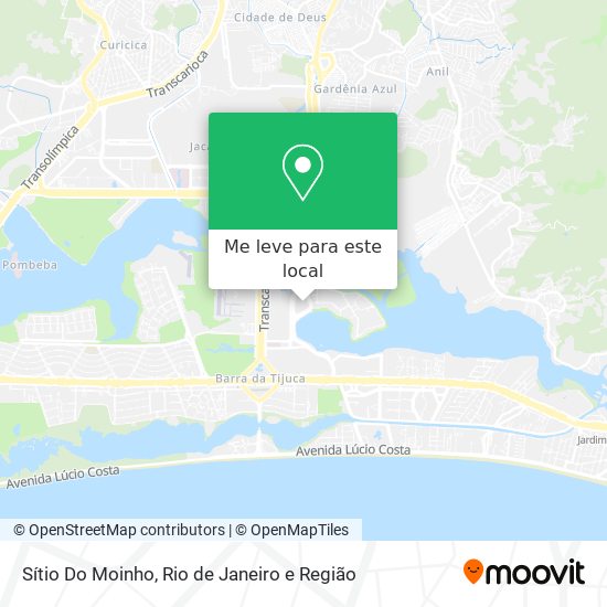 Sítio Do Moinho mapa