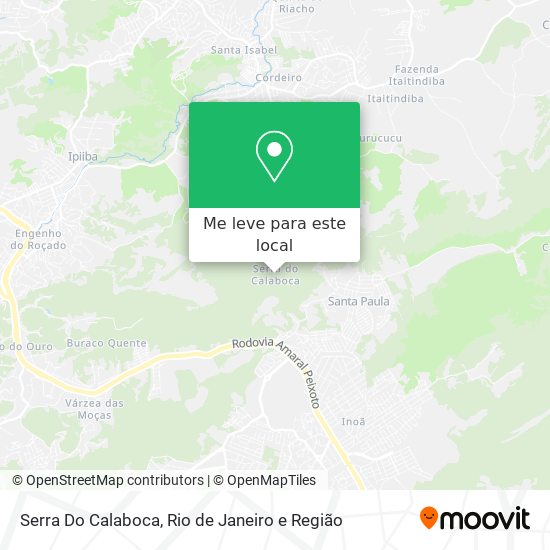 Serra Do Calaboca mapa
