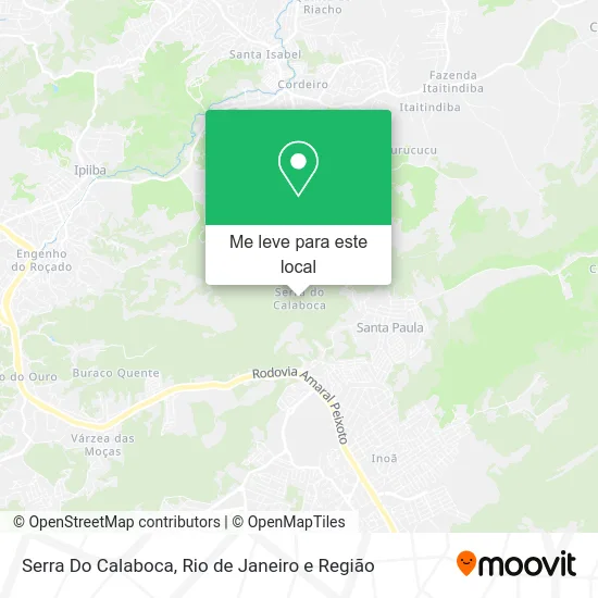 Serra Do Calaboca mapa