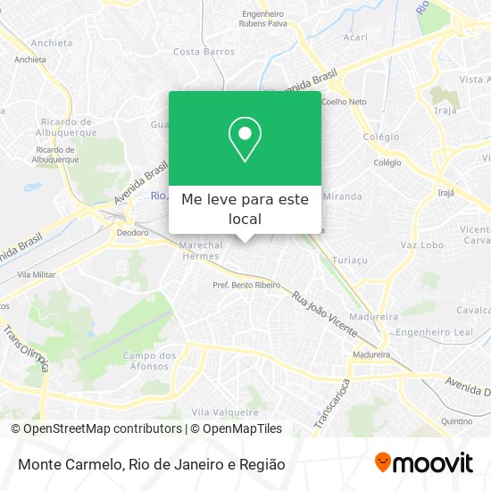 Monte Carmelo mapa