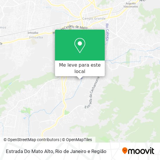 Estrada Do Mato Alto mapa