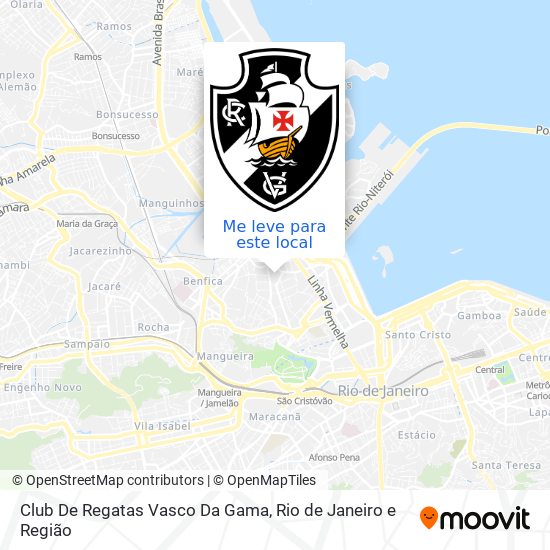 Club De Regatas Vasco Da Gama mapa