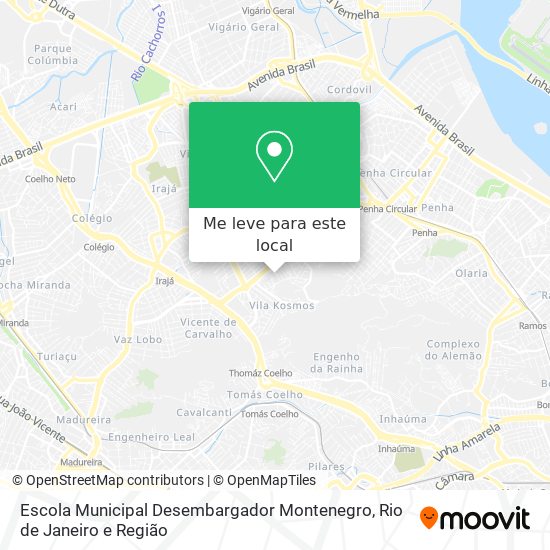 Escola Municipal Desembargador Montenegro mapa