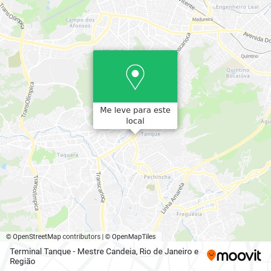 Terminal Tanque - Mestre Candeia mapa