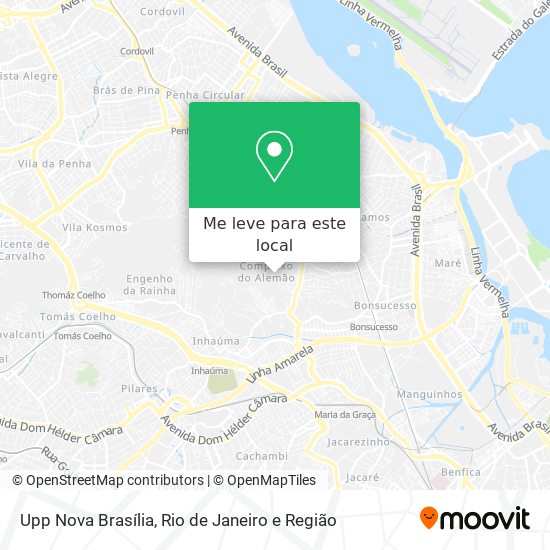 Upp Nova Brasília mapa