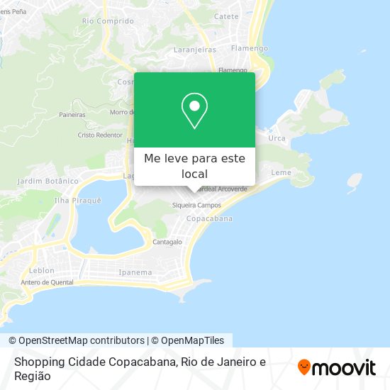 Shopping Cidade Copacabana mapa