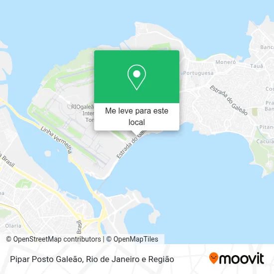 Pipar Posto Galeão mapa