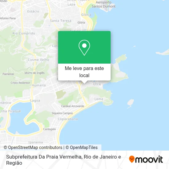 Subprefeitura Da Praia Vermelha mapa