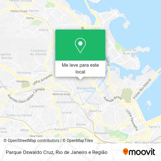 Parque Oswaldo Cruz mapa