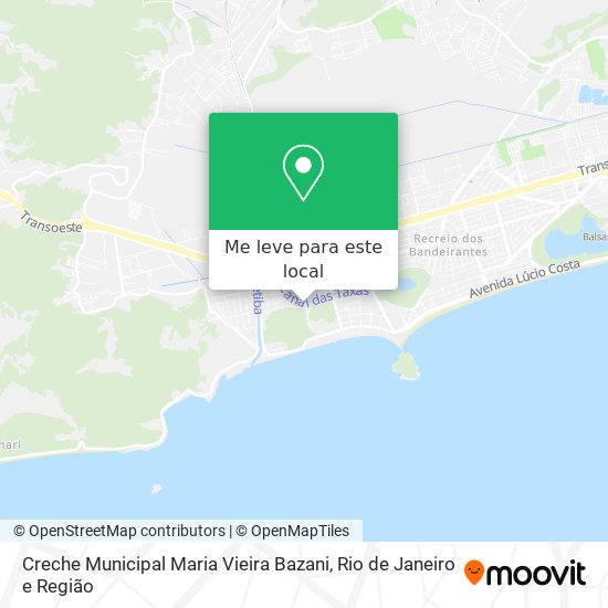 Creche Municipal Maria Vieira Bazani mapa