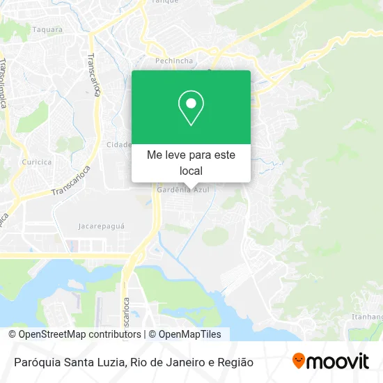 Paróquia Santa Luzia mapa