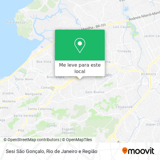 Sesi São Gonçalo mapa