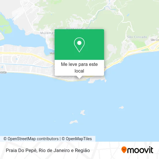 Praia Do Pepê mapa