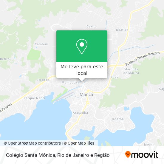 Colégio Santa Mônica mapa