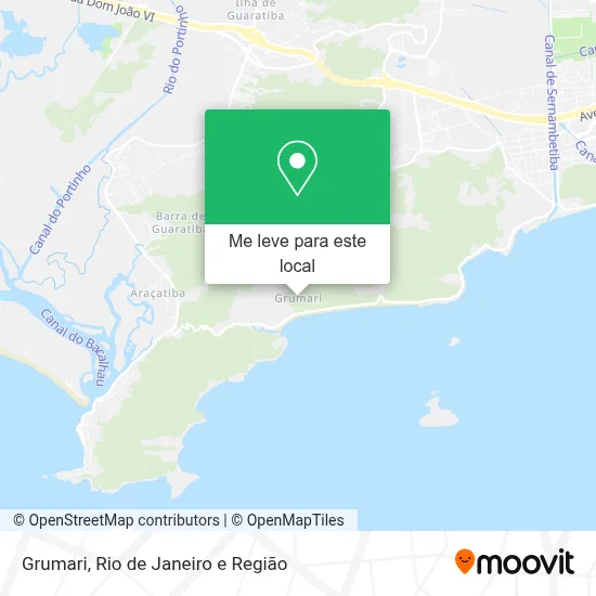 Grumari mapa