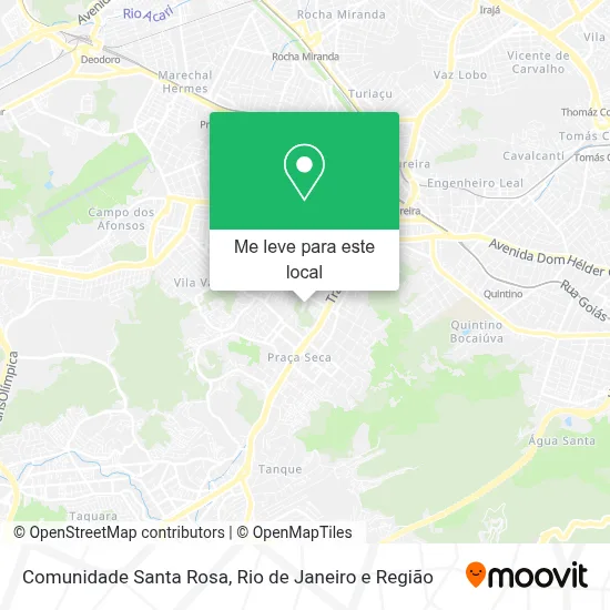 Comunidade Santa Rosa mapa