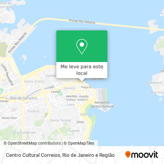 Centro Cultural Correios mapa