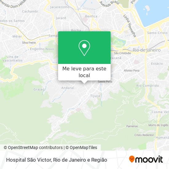Hospital São Victor mapa