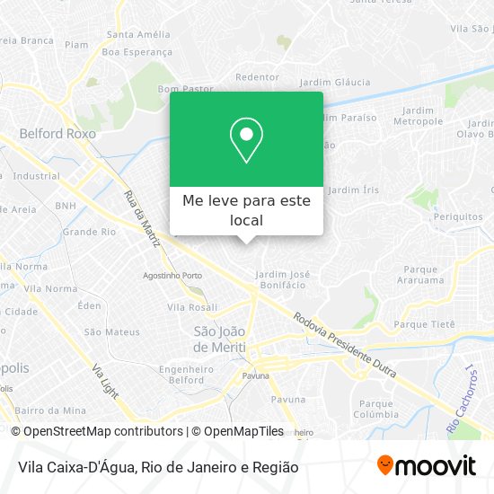 Vila Caixa-D'Água mapa