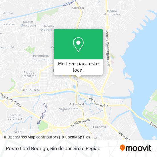Posto Lord Rodrigo mapa
