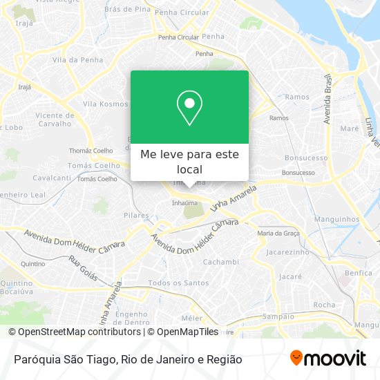 Paróquia São Tiago mapa