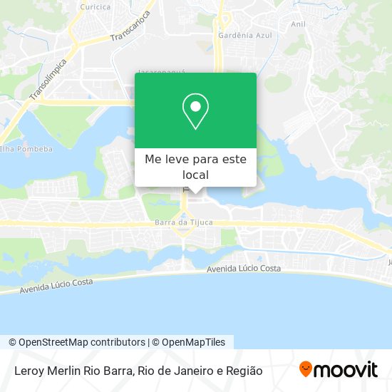 Leroy Merlin Rio Barra mapa