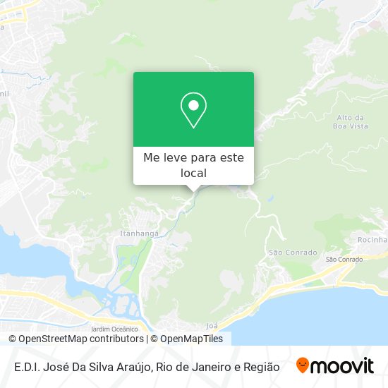 E.D.I. José Da Silva Araújo mapa