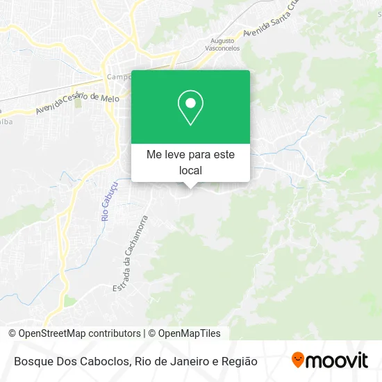 Bosque Dos Caboclos mapa